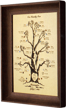 Regular Engraved Family Tree Frame